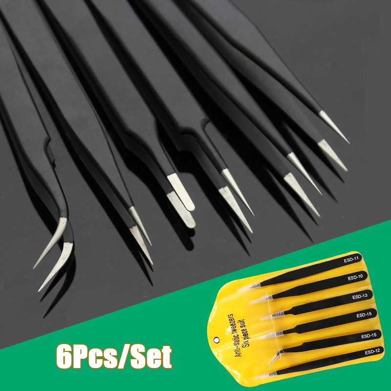 Elektronik Repair - Conjunto de pinças longas de precisão,