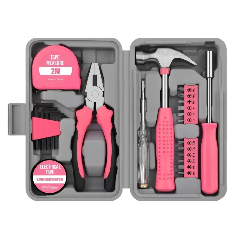 Elektronik Repair - Conjunto de Ferramentas Rosa com 23+1