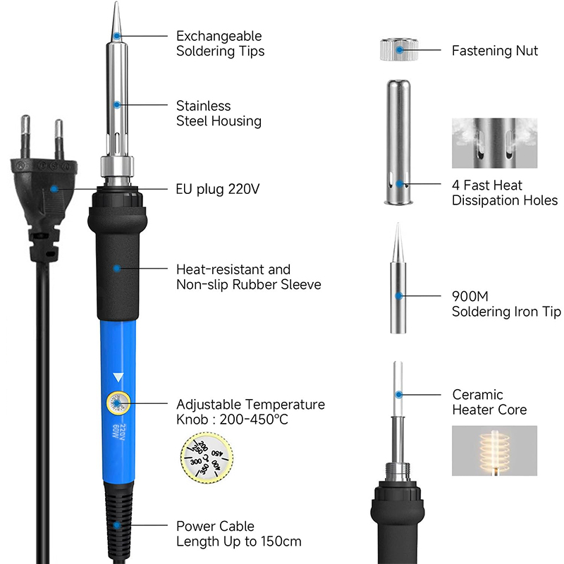 Kit de Ferro de Solda Elétrico - Elektronik Repair avaliação e preço