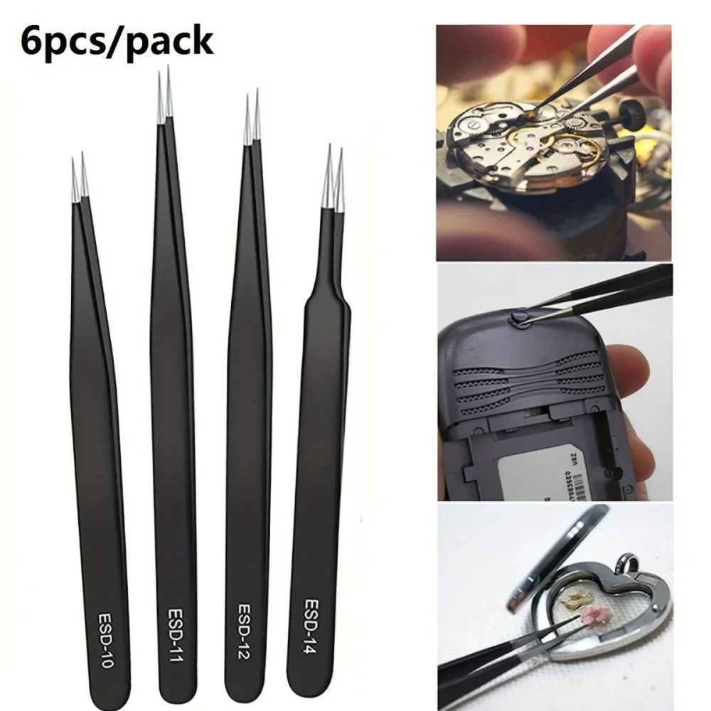 Conjunto de 6 Pinças de Precis - Elektronik Repair avaliação e preço